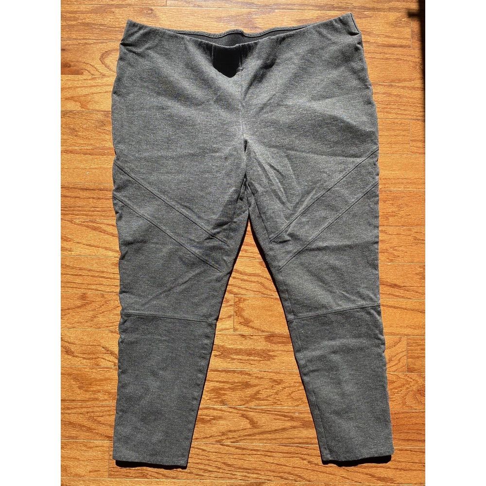 Soft Surroundings Gray Pants with Elastic Waist and Zippers on Legs Size 1X